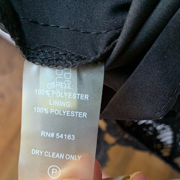 NWT Tommy Hilfiger Holidays Black Embroidered Lace Scalloped Shift Dress size 2 - Picture 9 of 11